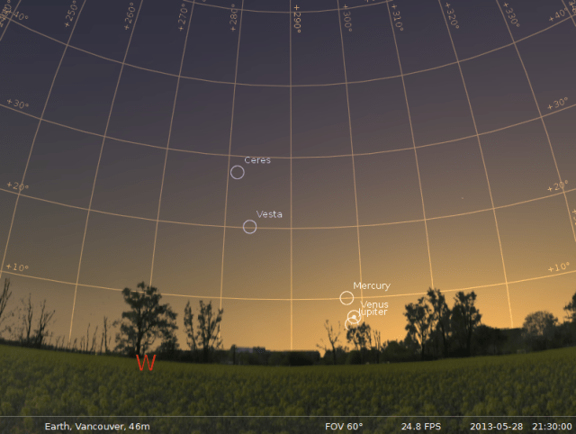 evening redness in the west?
